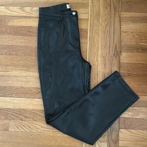 Wilfred by Aritzia Melina Black Leather Pant